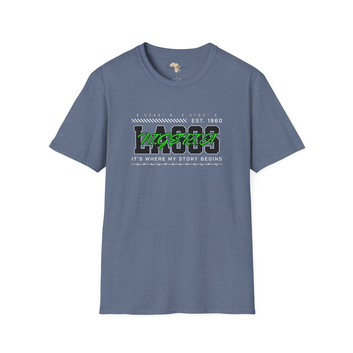 Lagos nigeria unisex softstyle tee