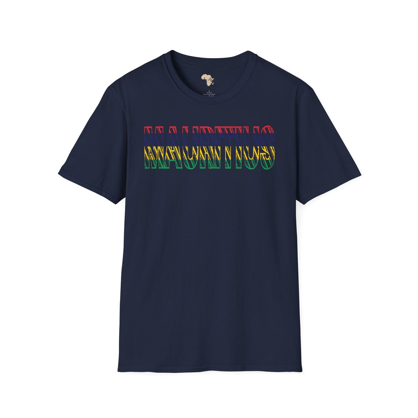 Mauritius text unisex softstyle tee