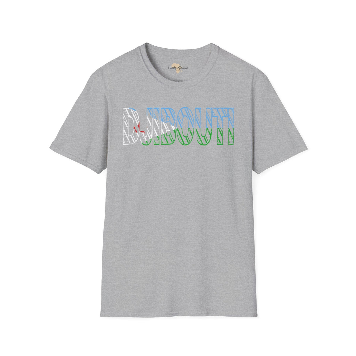 Djibouti text unisex softstyle tee Funky African