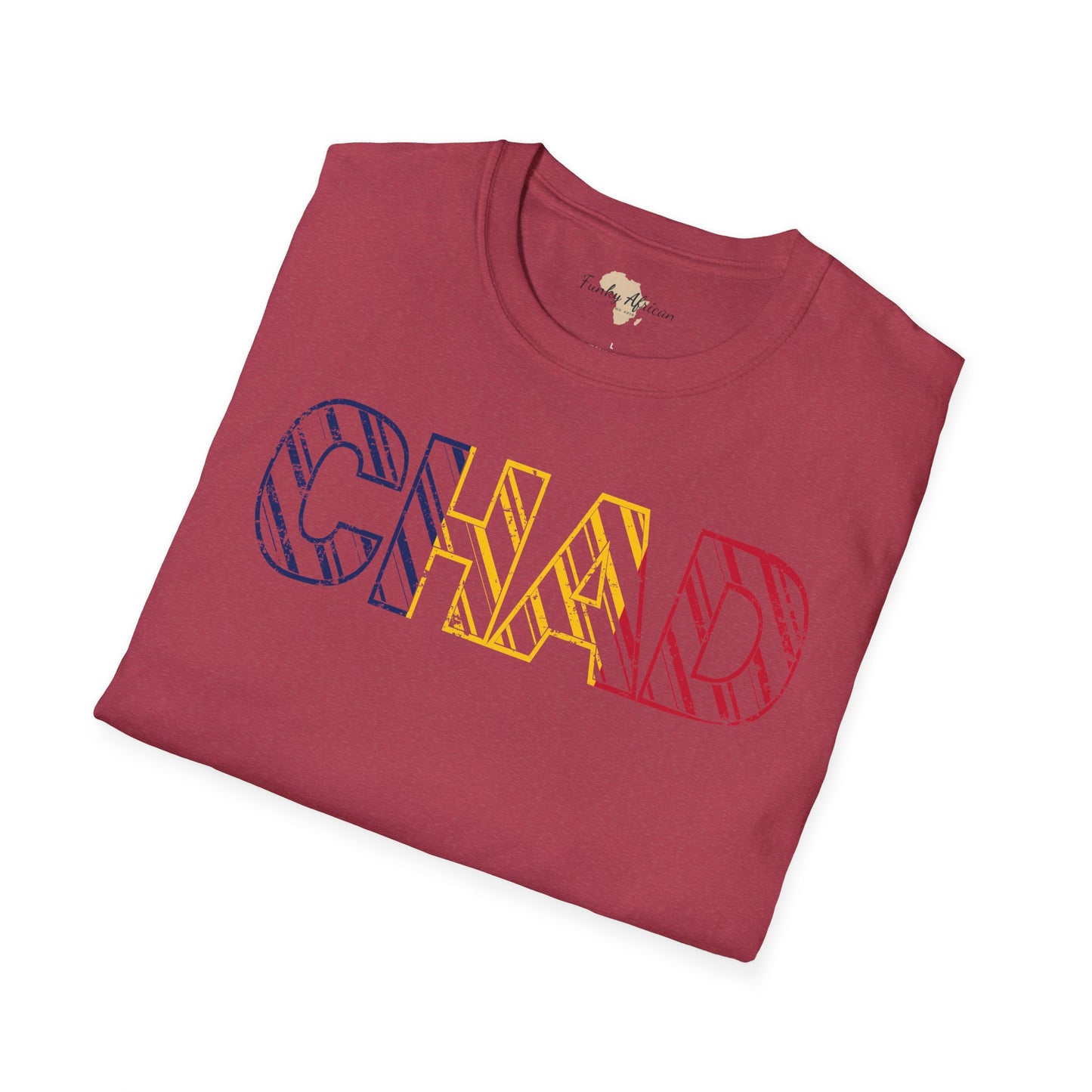 Chad text unisex softstyle tee