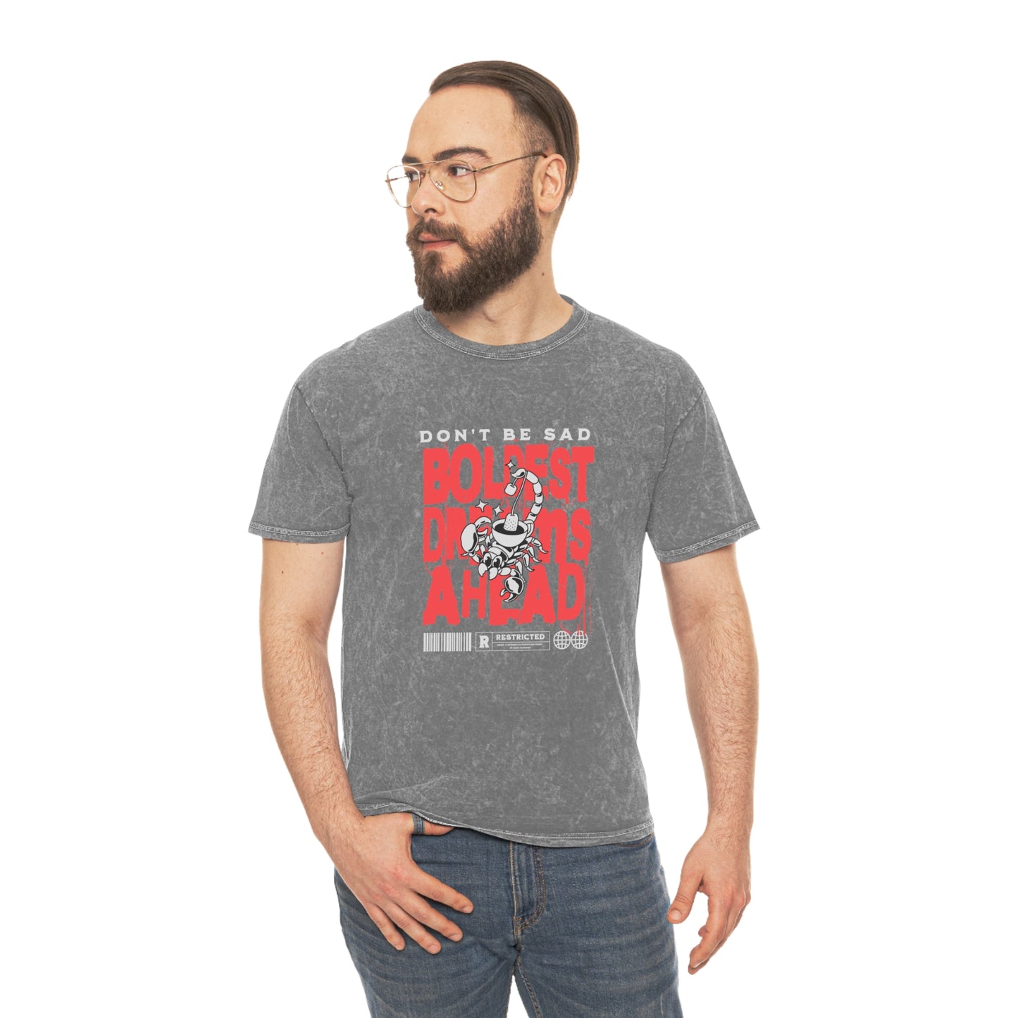 Don't be sad unisex wash tee