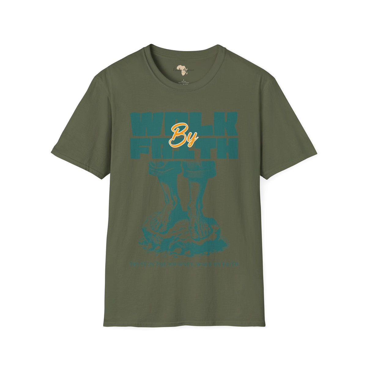 Walk by faith unisex tee Printify