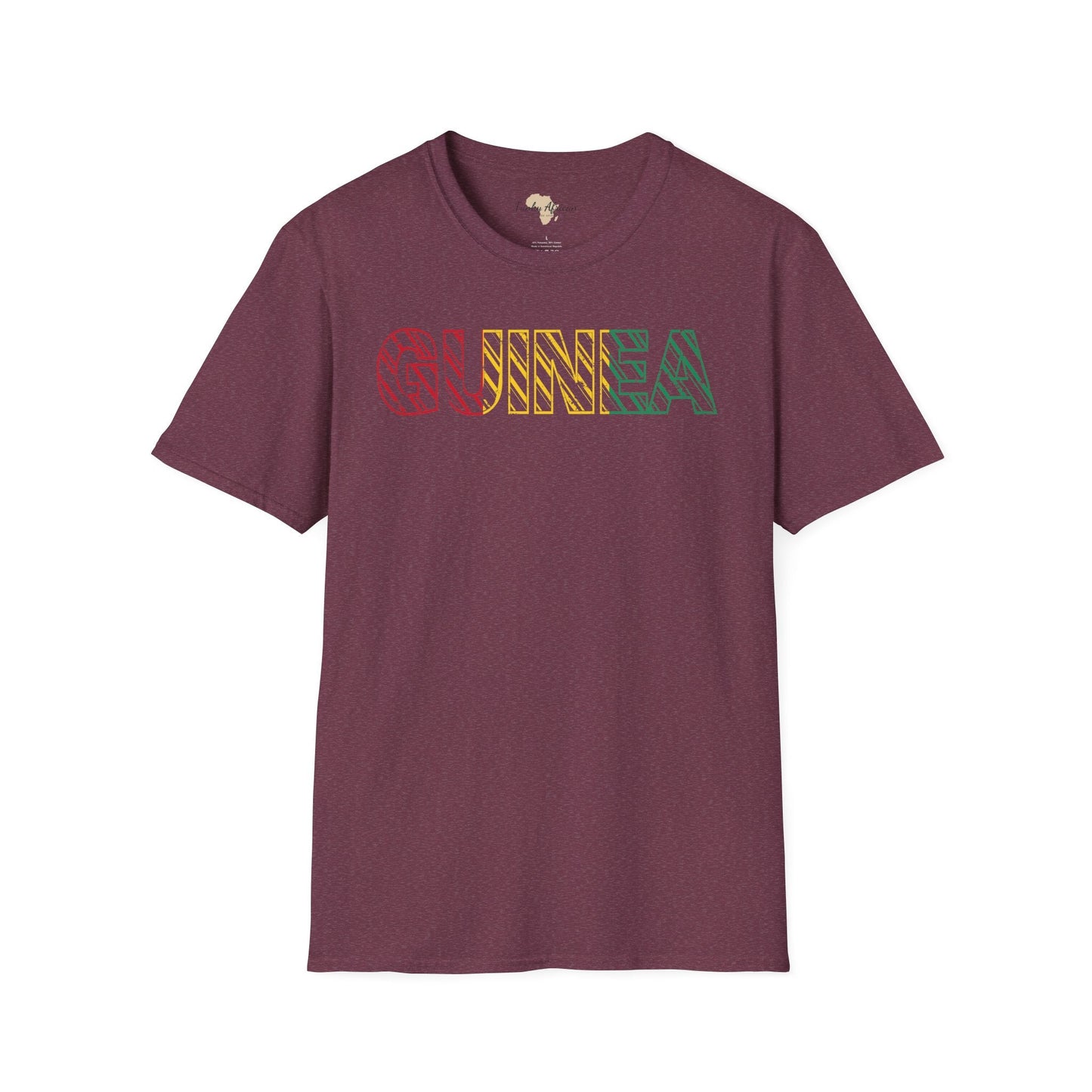 Guinea text unisex softstyle tee Funky African