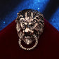 Vintage African Prairie Lion King Brooch Men's Suit Ornament