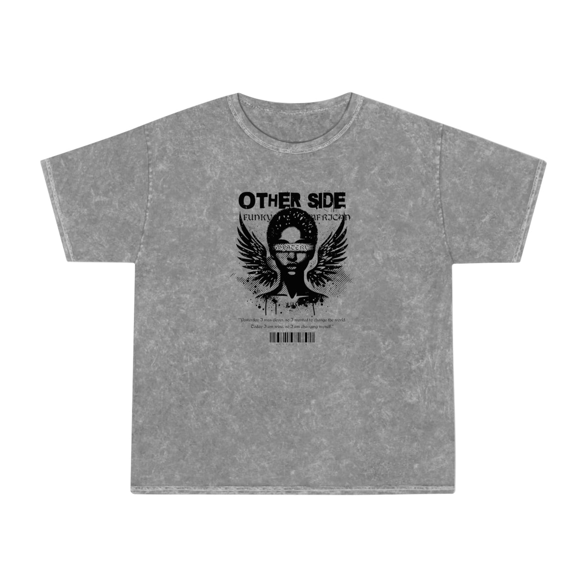 Other side unisex wash tee Funky African