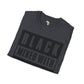Black mixed with black unisex softstyle tee