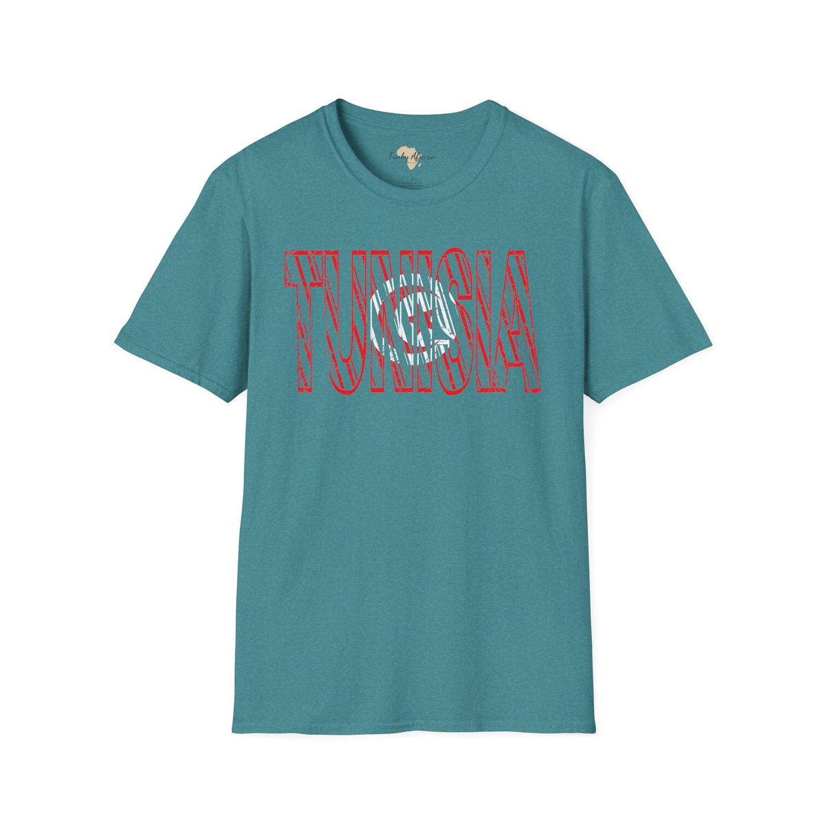 Tunisia text unisex softstyle tee Funky African