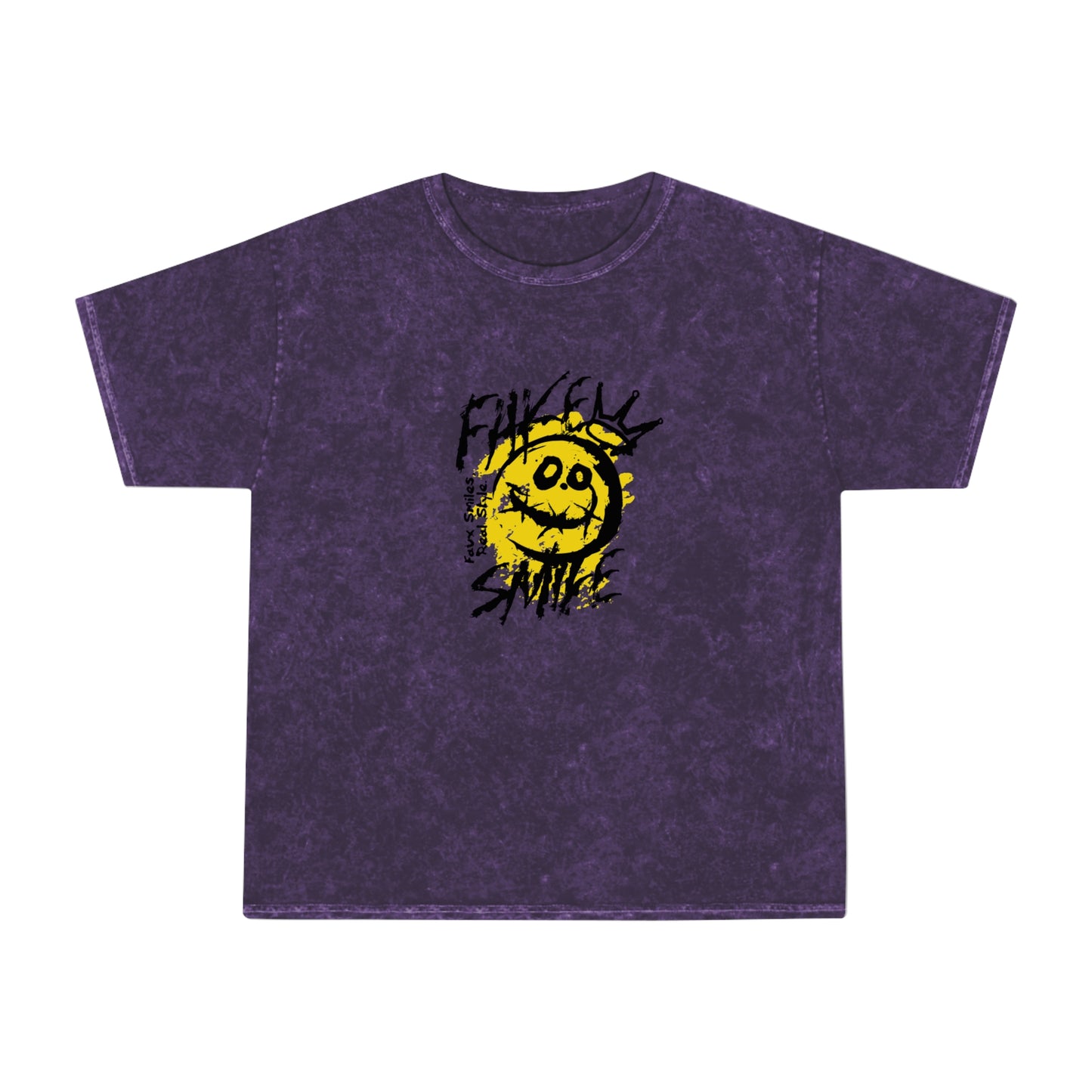 Fake smile unisex wash tee