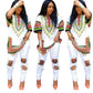 African style digital print shirt