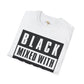Black mixed with black unisex softstyle tee