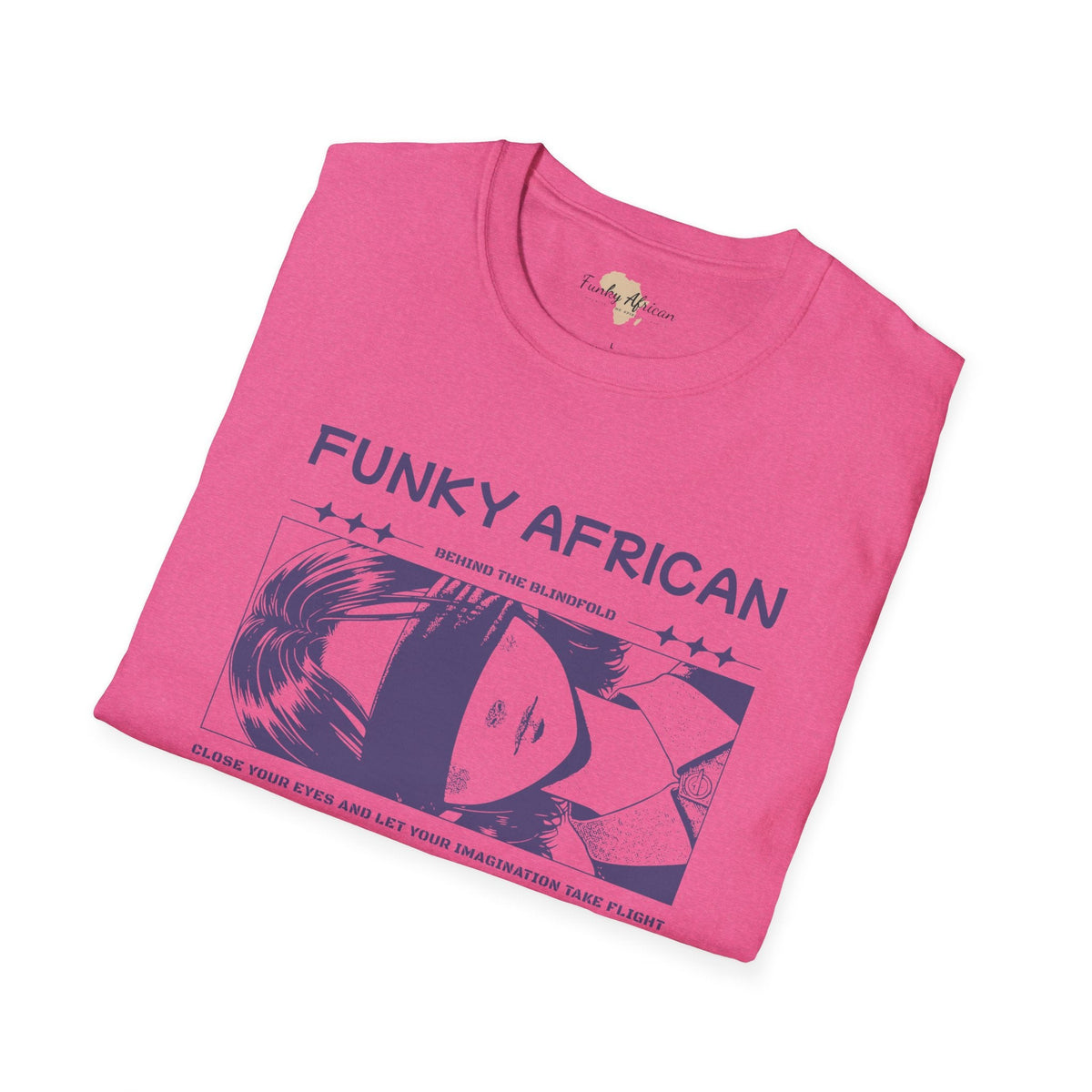 Behind the blindfold unisex softstyle tee Funky African