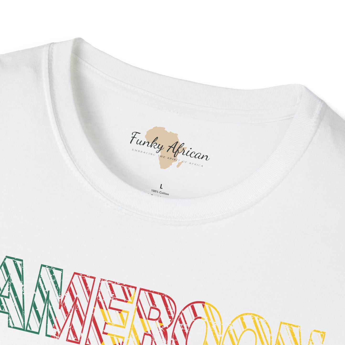 Cameroon text unisex softstyle tee