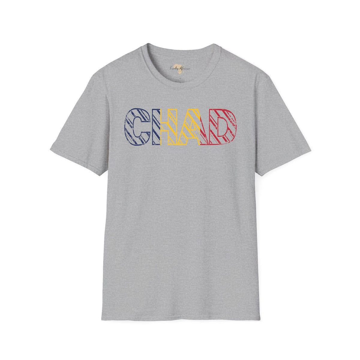 Chad text unisex softstyle tee Funky African