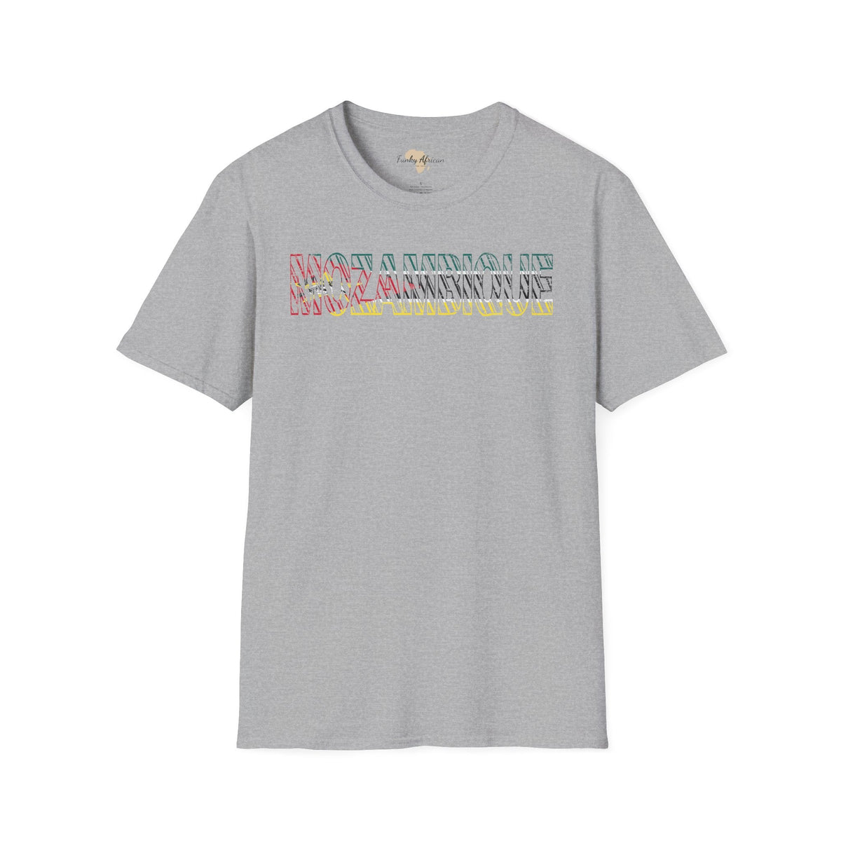 Mozambique text unisex softstyle tee Funky African