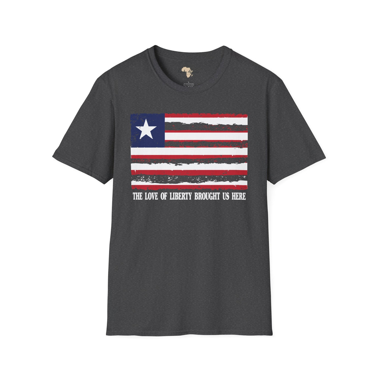 Liberia strip unisex softstyle tee Funky African