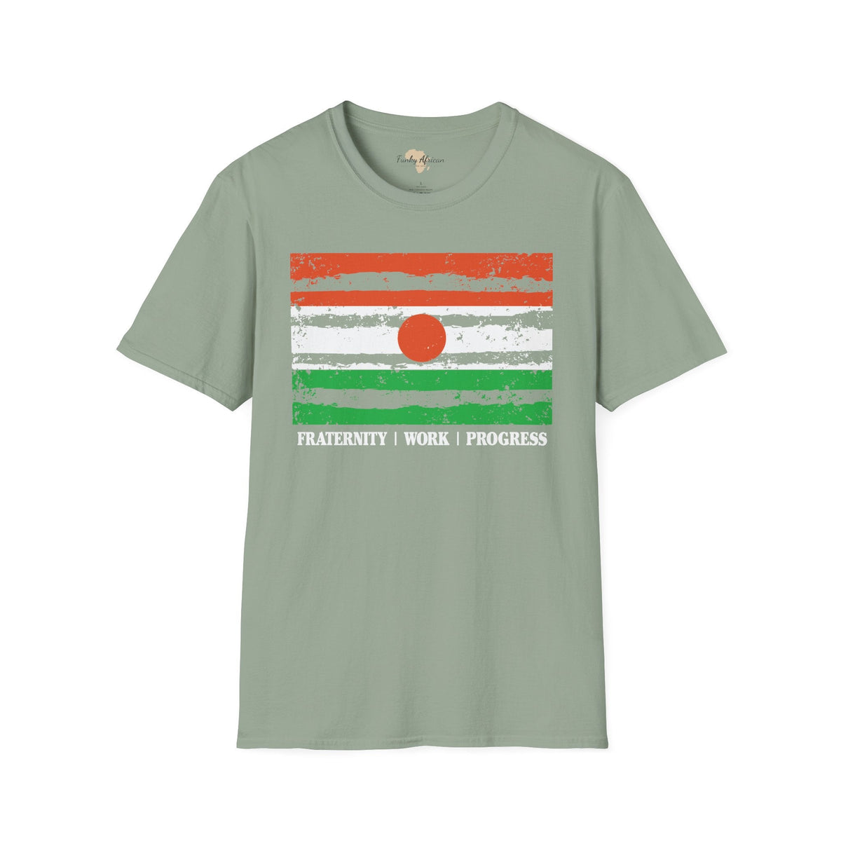 Nigerien strip unisex softstyle tee Funky African