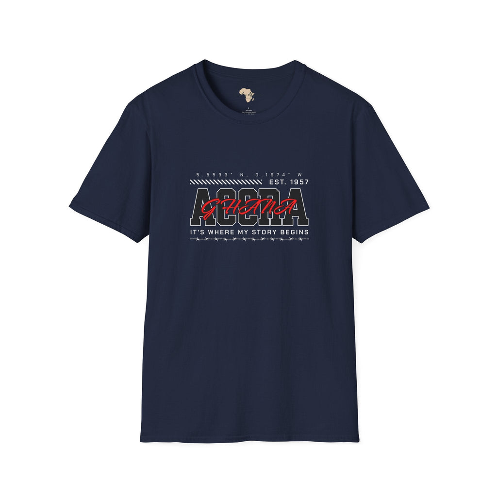 Accra Ghana unisex softstyle tee Funky African