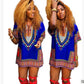 African style digital print shirt