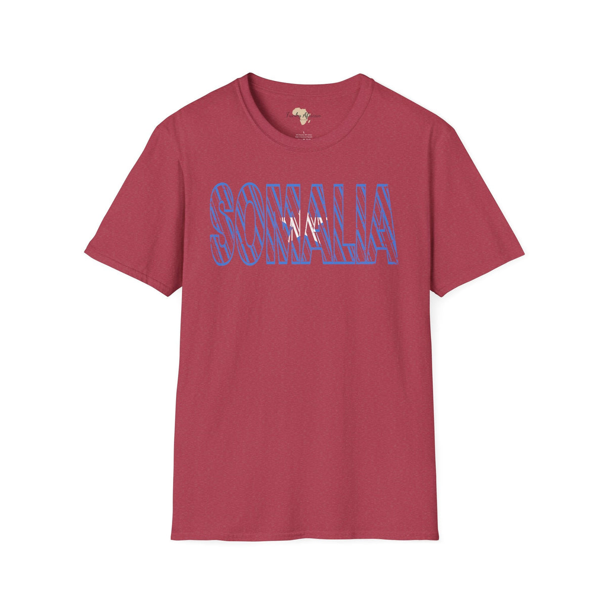 Somalia text unisex softstyle tee Funky African