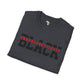Unapologetically black unisex softstyle tee