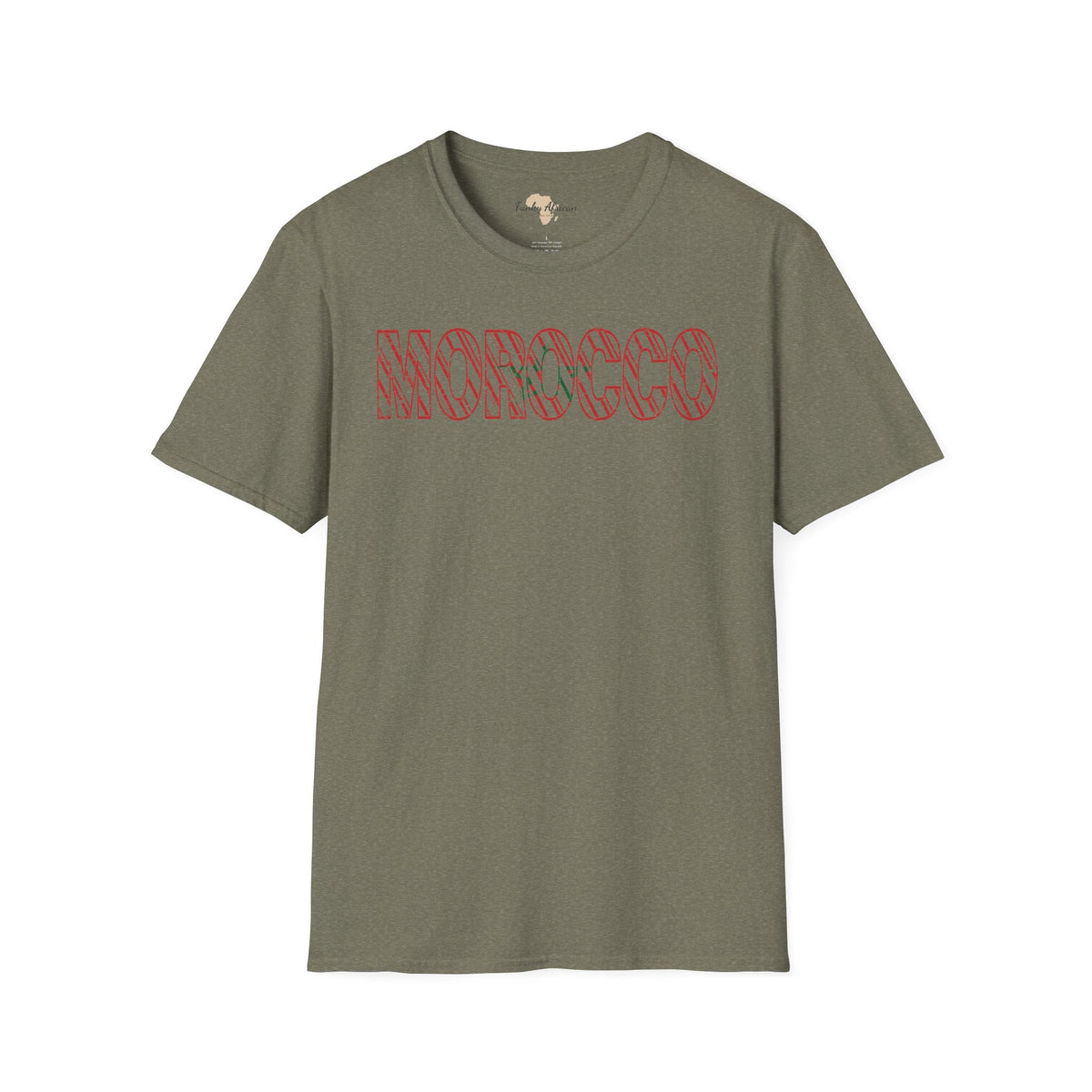 Morocco text unisex softstyle tee Funky African