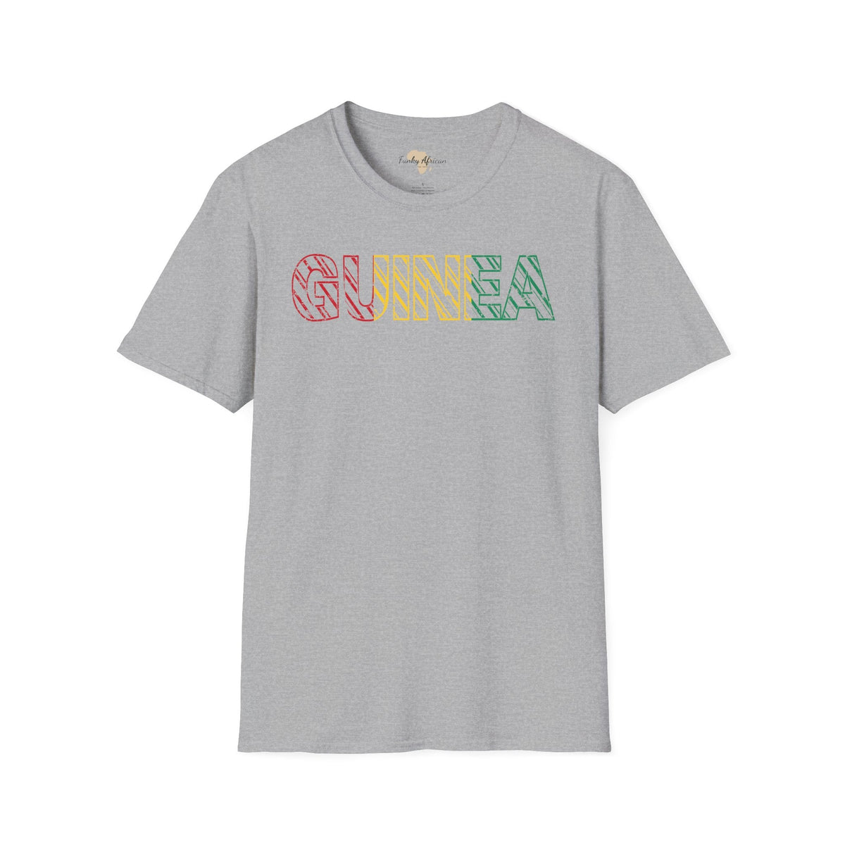 Guinea text unisex softstyle tee Funky African