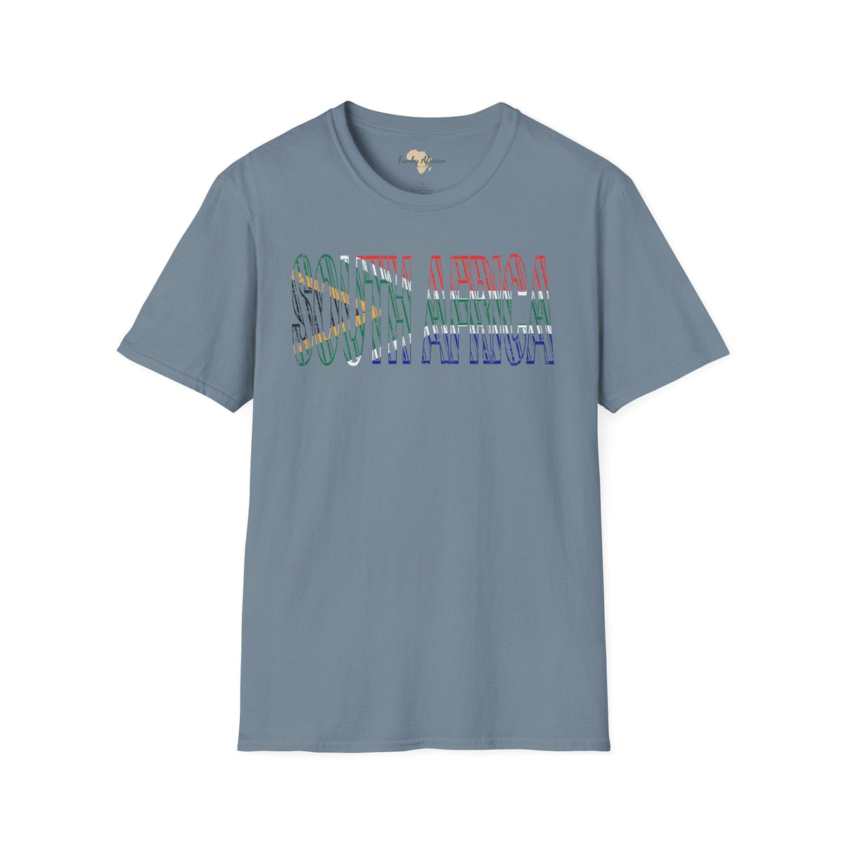 South African text unisex softstyle tee Funky African