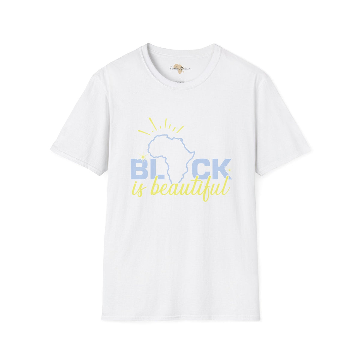 Black is beautiful unisex softstyle tee Funky African