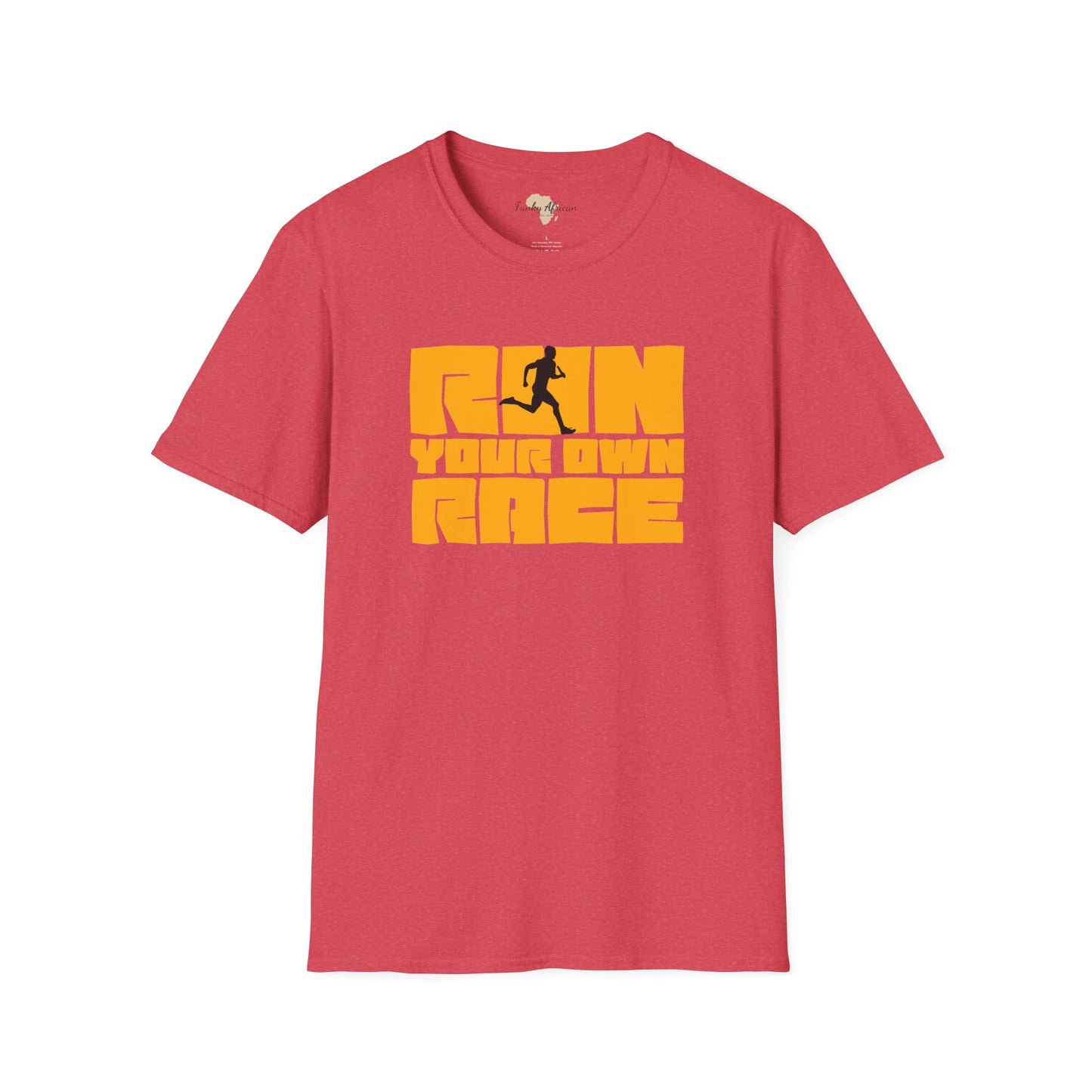 Run your own race unisex softstyle tee