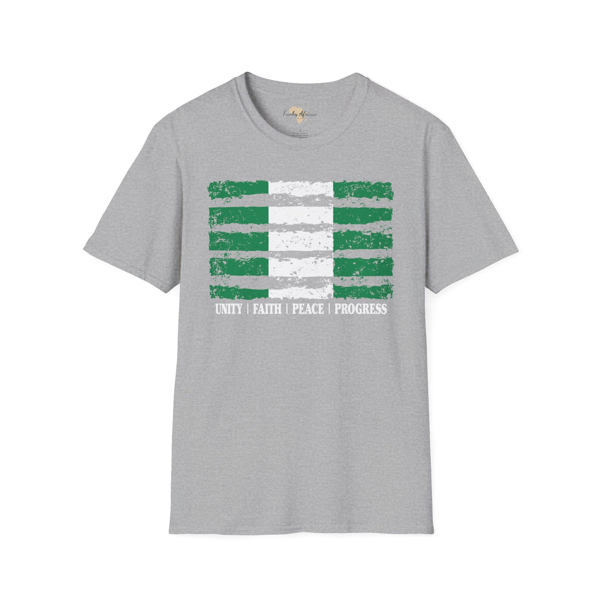 Nigeria strip unisex softstyle tee Funky African