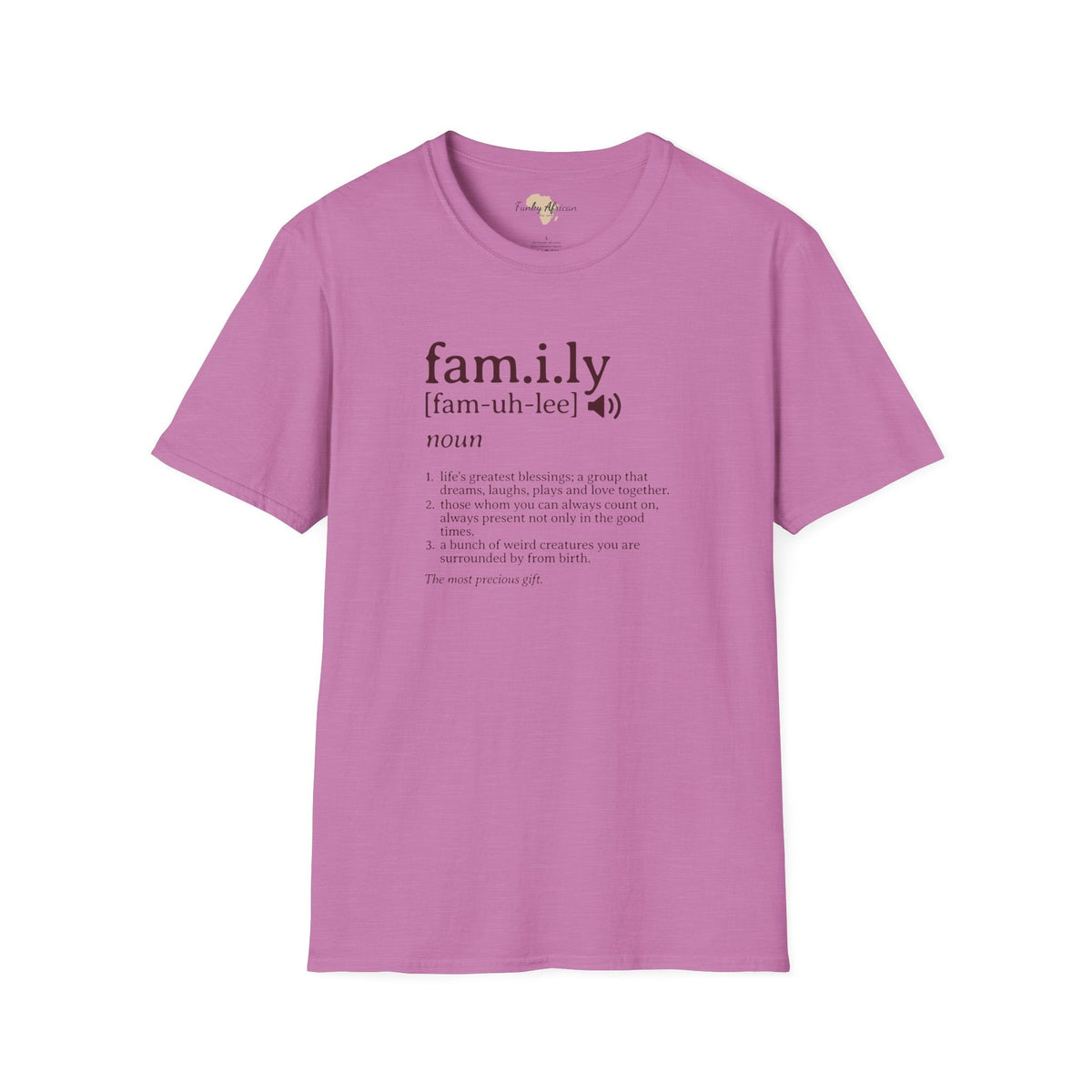 Family unisex softstyle tee Funky African