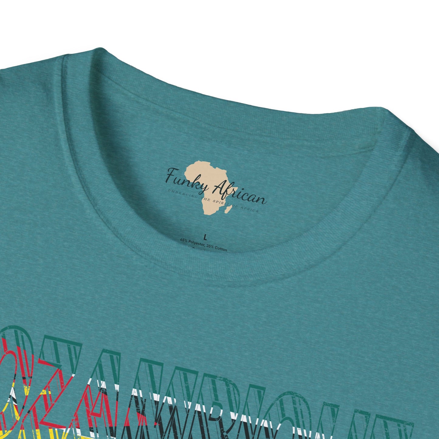 Mozambique text unisex softstyle tee