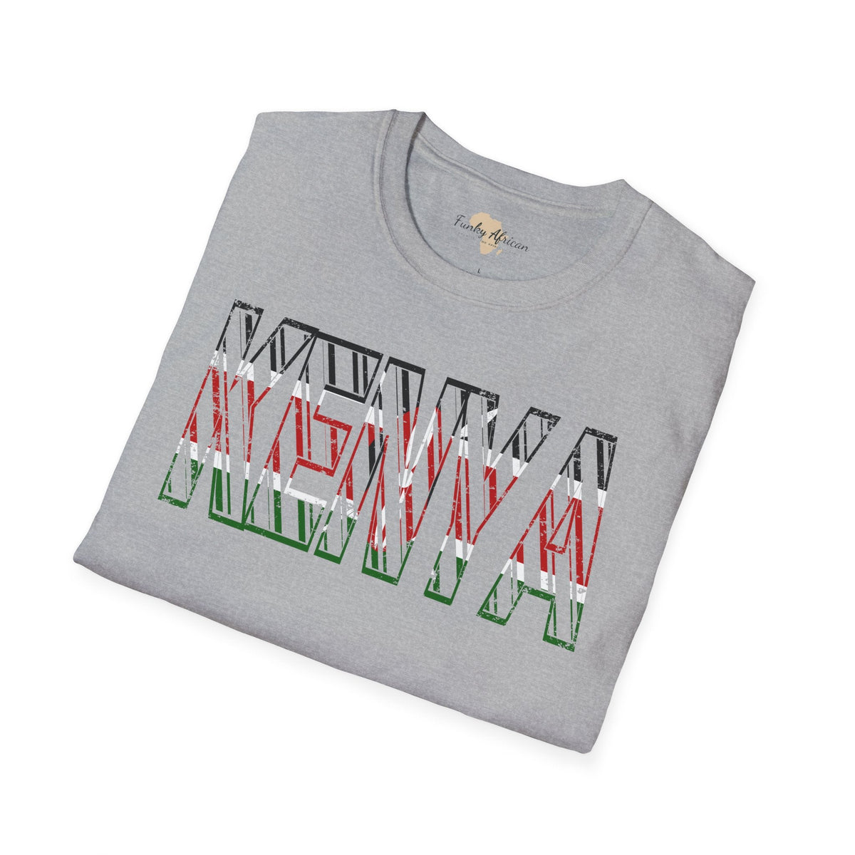 Kenya text unisex softstyle tee Funky African