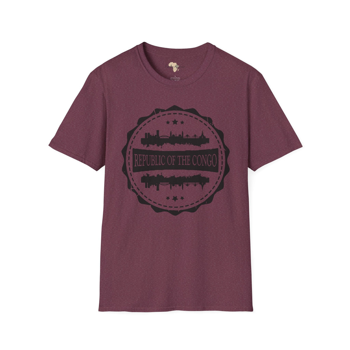 Republic of the Congo Stamp unisex tee Funky African