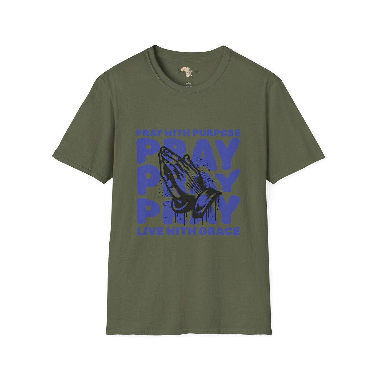 Pray with purpose unisex softstyle tee Funky African