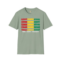 Guinean strip unisex softstyle tee