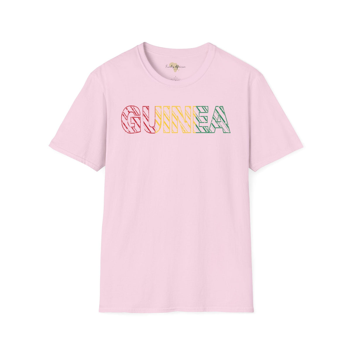 Guinea text unisex softstyle tee Funky African