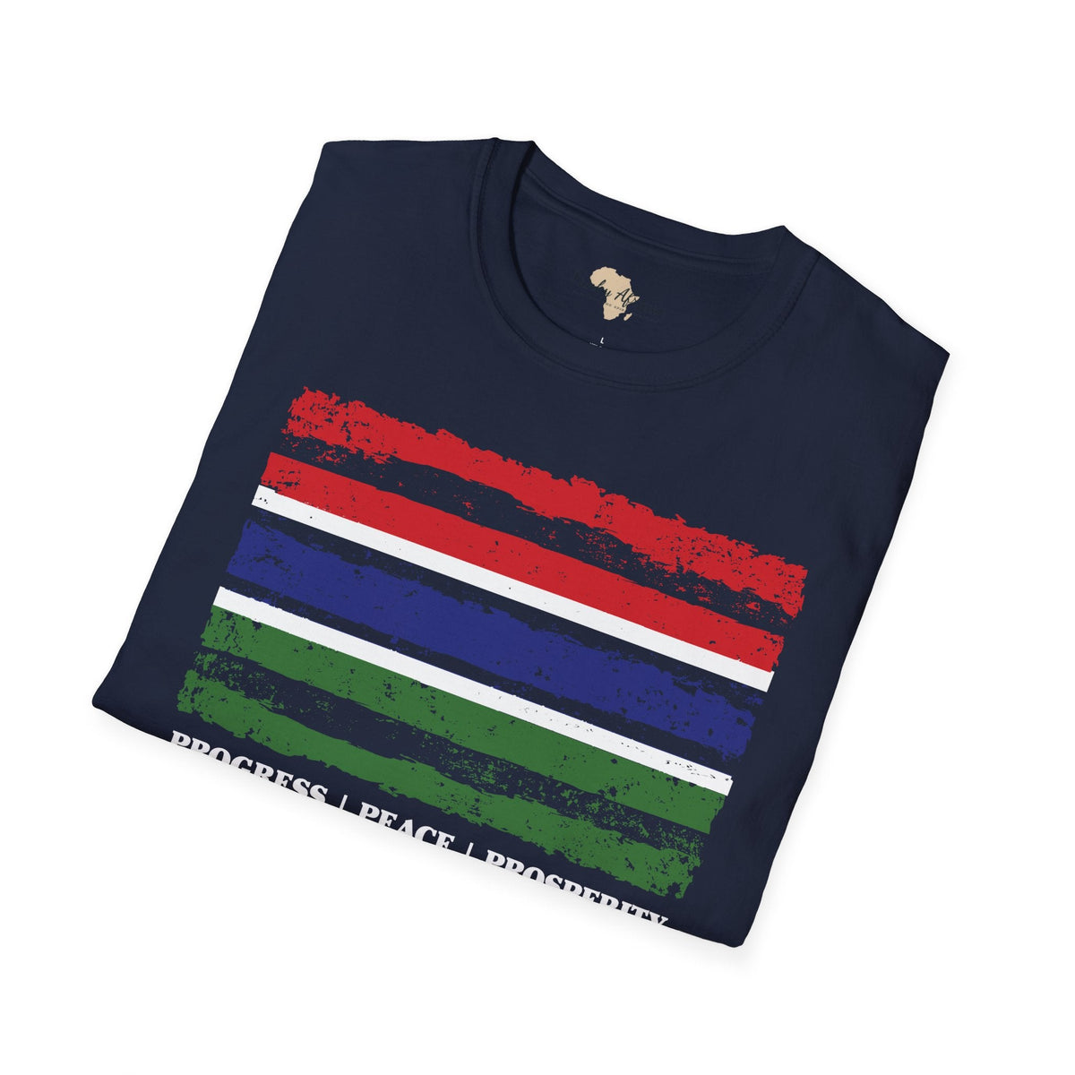 Gambia strip unisex softstyle tee Funky African