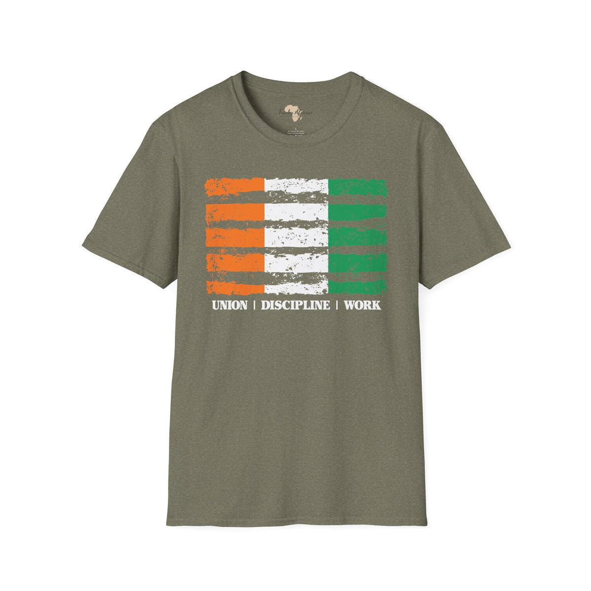 Côte d'Ivoire strip unisex softstyle tee Funky African