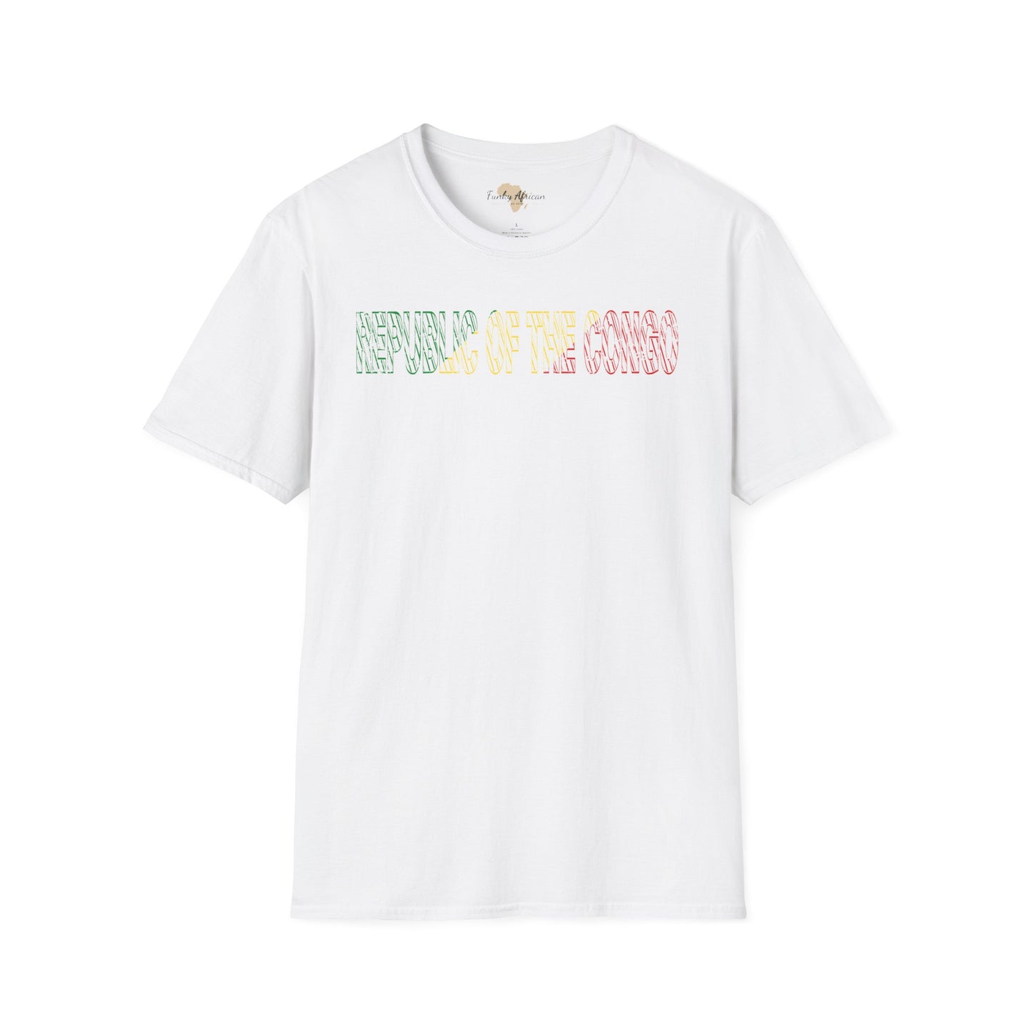 Republic of the Congo text unisex softstyle tee