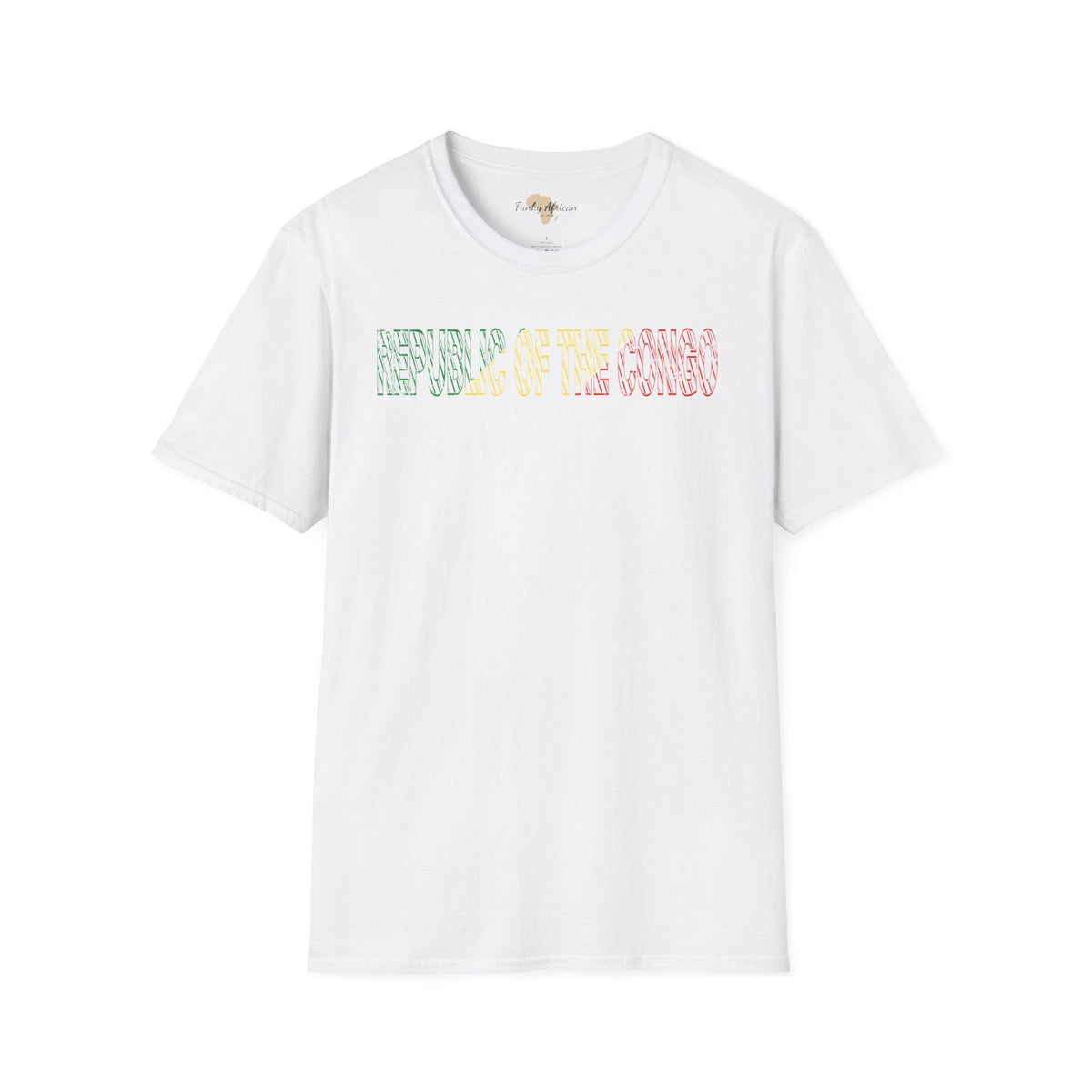 Republic of the Congo text unisex softstyle tee Funky African