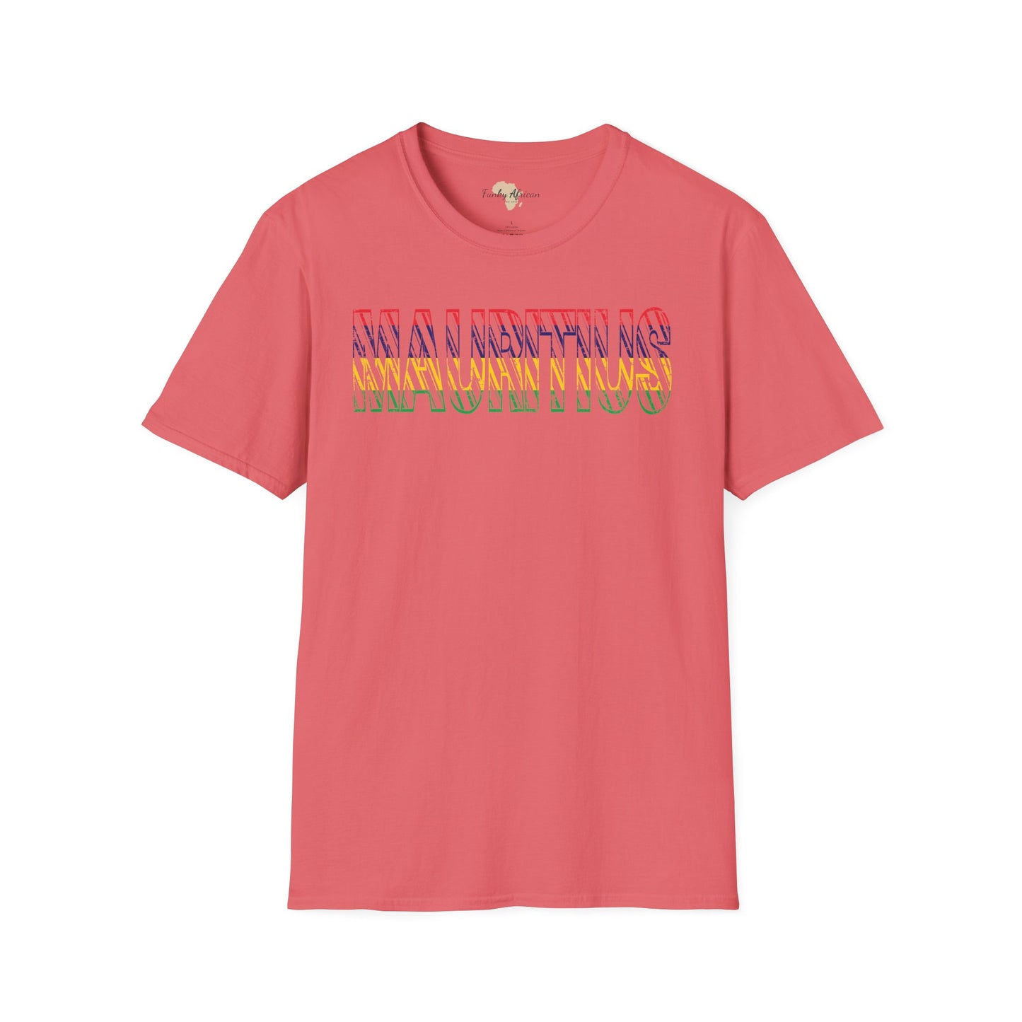 Mauritius text unisex softstyle tee