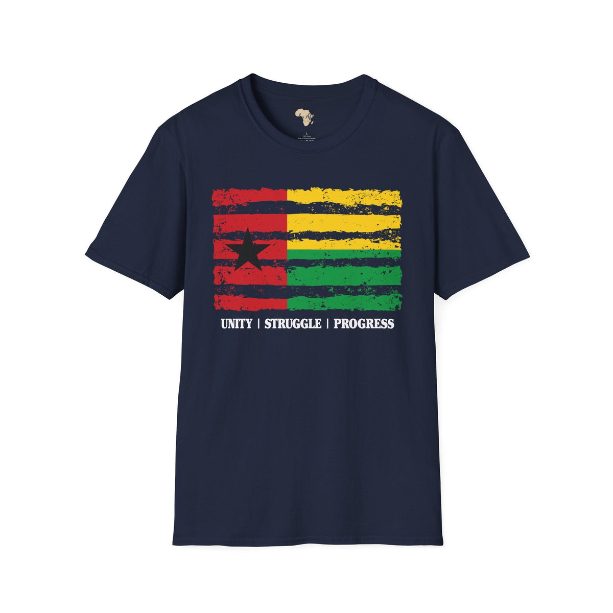 Guinea-Bissau strip unisex softstyle tee Funky African