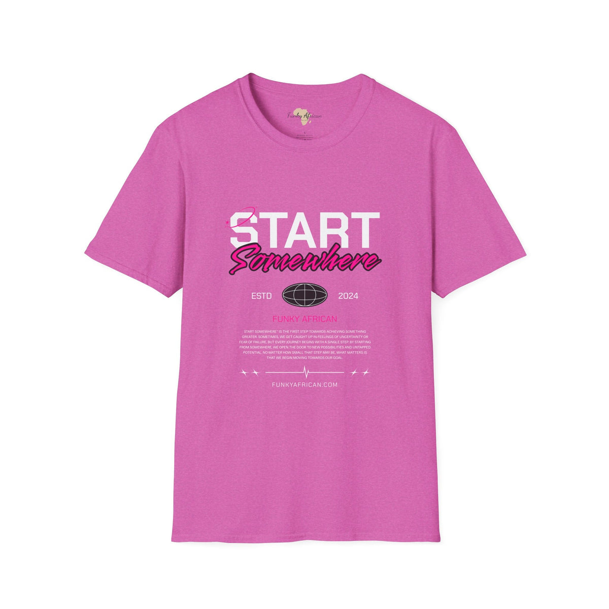Just start unisex softstyle tee Funky African
