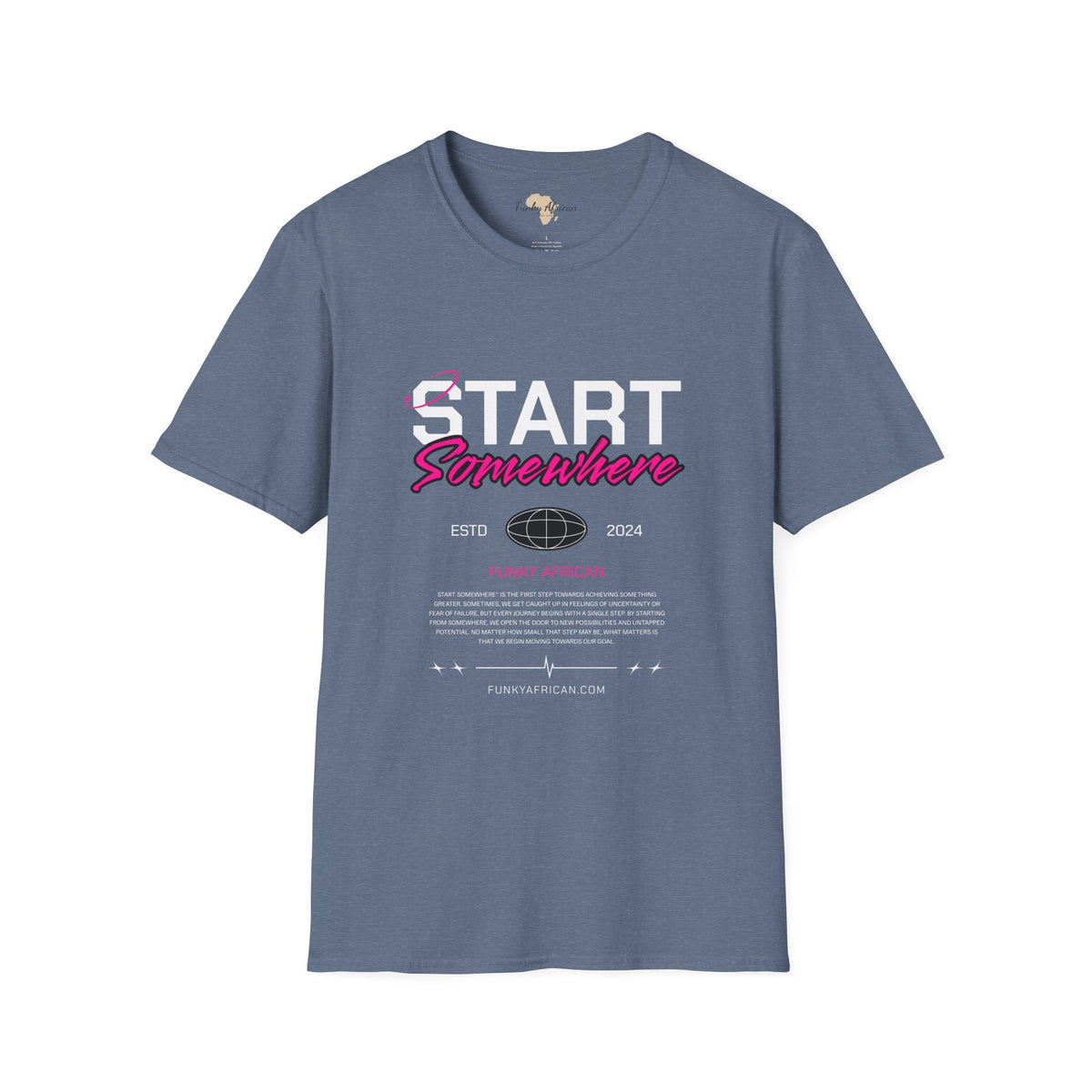 Just start unisex softstyle tee Funky African