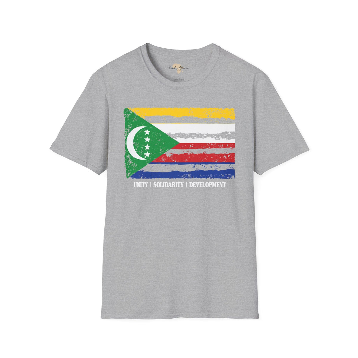 Comoros strip unisex softstyle tee Funky African