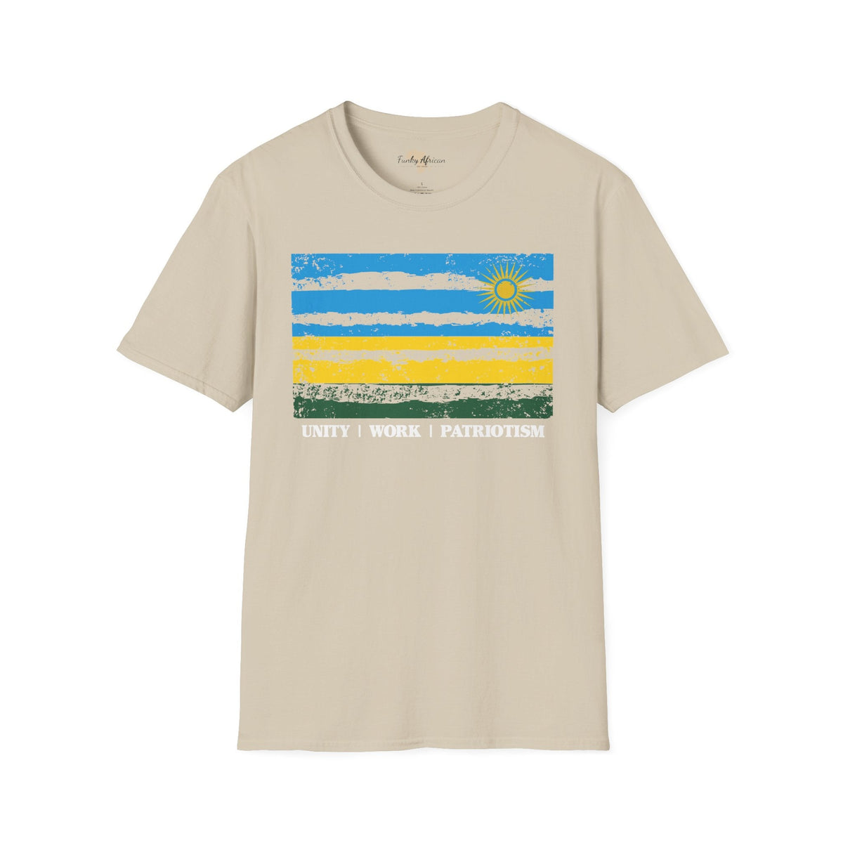Rwanda strip unisex softstyle tee Funky African