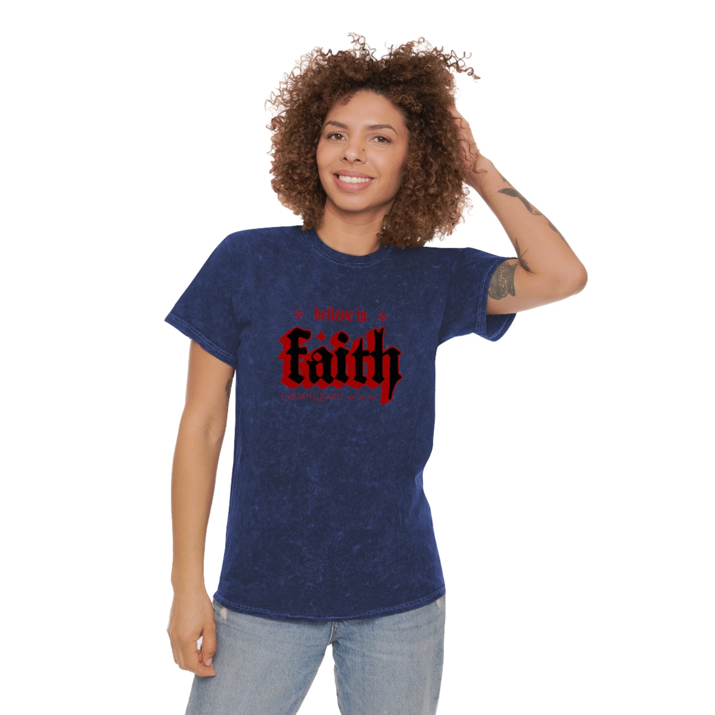 Faith unisex wash tee