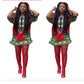 African style digital print shirt