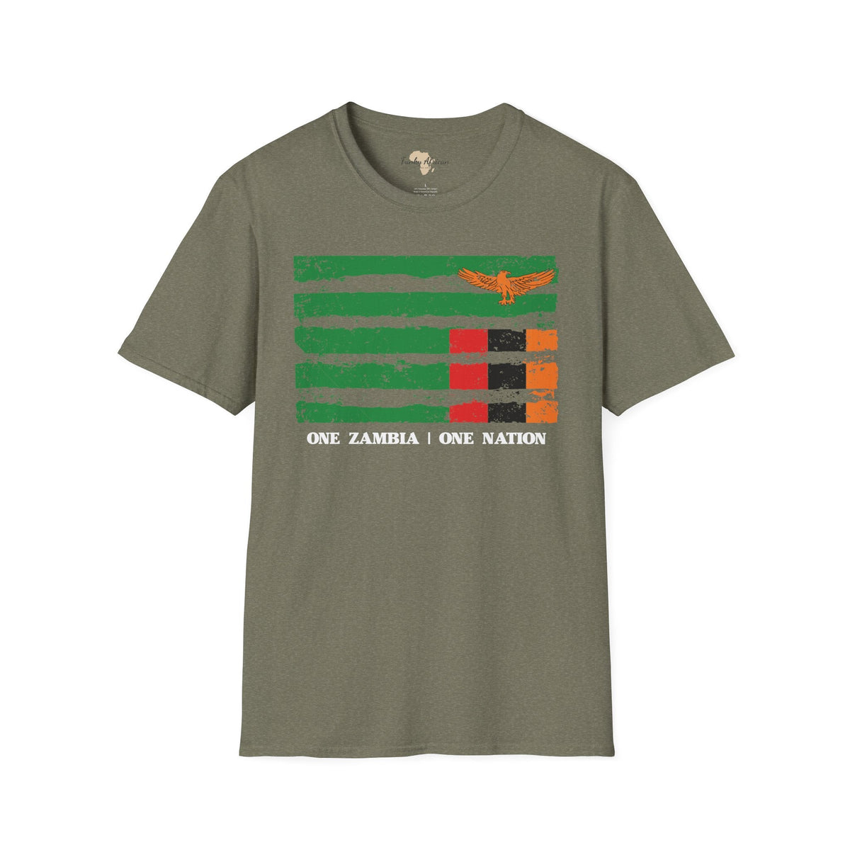 Zambia strip unisex softstyle tee Funky African